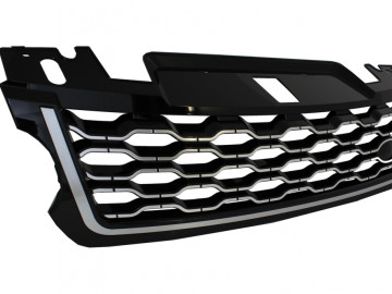 Central Grille suitable for Range Rover Sport L494 (2013-2017) Black Silver Facelift 2018+ Design