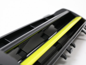 Central Grille suitable for VW Golf 7 VII (2012-2017) R400 Design Yellow Insertions