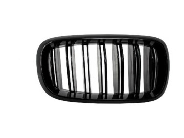 Central Grilles Kidney suitable for BMW X5 X6 F15 F16 (2014-up) X5M X6M Double Stripe Design M-Package Sport with Camera