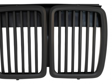 Central Kidney Grille suitable for BMW 3 Series E30 (1982-1994) Matte Black