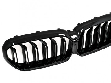 Central Kidney Grille suitable for BMW 5 Series G30 G31 LCI (07.2020-up) Double Stripe Design Piano Black