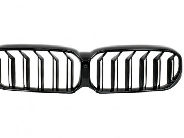 Central Kidney Grille suitable for BMW 5 Series G30 G31 LCI (07.2020-up) Double Stripe Design Piano Black