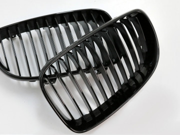 Central Kidney Grilles suitable for BMW 1 Series E81 E82 E87 E88 LCI (2007-2011) Piano Black