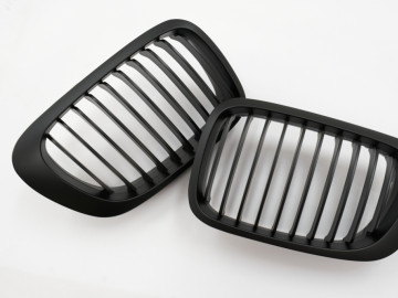 Central Kidney Grilles suitable for BMW 3 Series E46 COUPE CABRIO (1999-02.2003) Black Matte