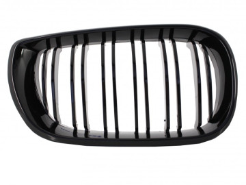 Central Kidney Grilles suitable for BMW 3 Series E46 Facelift (10.2001-2005) Double Stripe M Design Piano Black