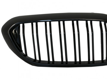 Central Kidney Grilles suitable for BMW 5 Series G30 G31 Sedan Touring (2017-up) Double Stripe M Design Piano Black