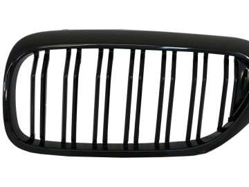 Central Kidney Grilles suitable for BMW 5 Series G30 G31 Sedan Touring (2017-up) Double Stripe M Design Piano Black