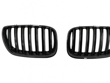 Central Kidney Grilles suitable for BMW X5 E53 LCI (2004-2006) Piano Black
