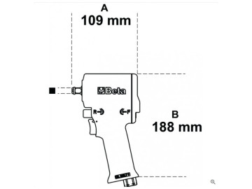 Chave De Impacto Reversível Compacta - Beta 1924XM