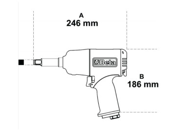 Chave De Impacto Reversível, Em Material Compósito - Beta 1927PAL
