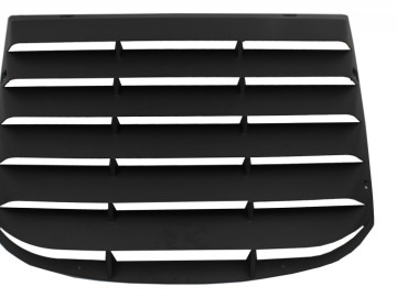 Classic Quarter Side Window Louvers suitable for FORD Mustang Mk6 VI Sixth Generation (2015-2019) with Rear Window Louvers Black PFT Design