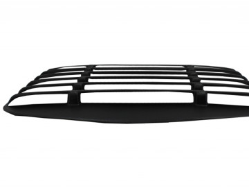 Classic Quarter Side Window Louvers suitable for FORD Mustang Mk6 VI Sixth Generation (2015-2019) with Rear Window Louvers Look Black