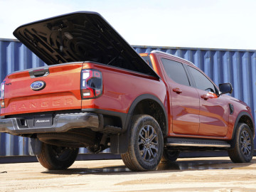 Cobertura Plana AEROKLAS em ABS, acabamento preto texturado (cabina dupla) Ford Ranger [2023 - ]