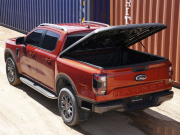 Cobertura Plana AEROKLAS em ABS, acabamento preto texturado (cabina dupla) Ford Ranger [2023 - ]