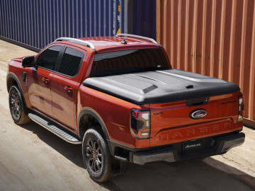 Cobertura Plana AEROKLAS em ABS, acabamento preto texturado (cabina dupla) Ford Ranger [2023 - ]