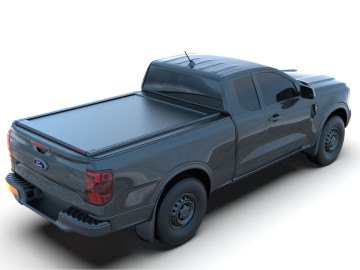 Cobertura retrátil Tessera SE em preto mate Ford Ranger (P703) 2023+ Cabine Extra - XL/XLT/LIMITED