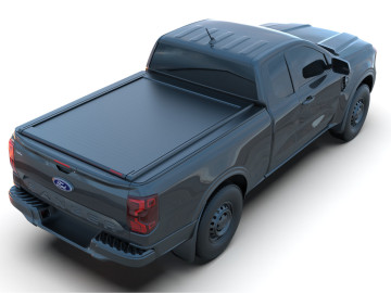 Cobertura retrátil Tessera SE em preto mate Ford Ranger (P703) 2023+ Cabine Extra - XL/XLT/LIMITED