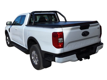 Cobertura retrátil Tessera SE em preto mate Ford Ranger (P703) 2023+ Cabine Extra - XL/XLT/LIMITED