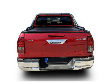 Cobertura retrátil Tessera SE em preto mate Toyota Hilux (Revo) '07-2016-> Cabine Extra 