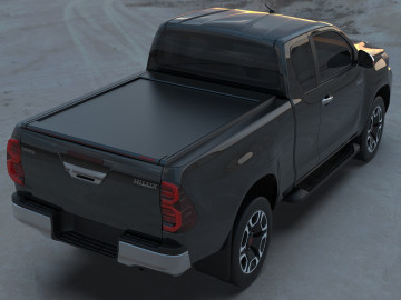 Cobertura retrátil Tessera SE em preto mate Toyota Hilux (Revo) '07-2016-> Cabine Extra 