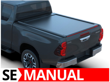 Cobertura retrátil Tessera SE em preto mate Toyota Hilux (Revo) '07-2016-> Cabine Extra 