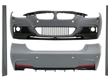 Complete Body Kit suitable for BMW 3 Series F30 (2011-2014) & F30 LCI Facelift (2015-up) M-Performance Design With Double Twin Outlet Air Diffuser