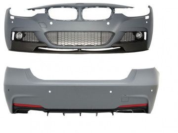 Complete Body Kit suitable for BMW 3 Series F30 (2011-2019) M-Performance Design With Double Version Air Diffuser