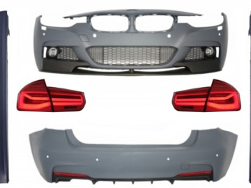 Complete Body Kit suitable for BMW 3 Series F30 (2011-2019) with LED Taillights Dynamic Sequential Turning Light M-Performance Design