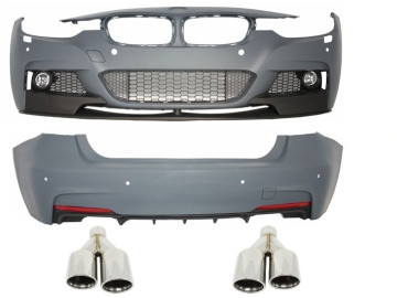 Complete Body Kit suitable for BMW F30 (2011-2014) M-Performance Design with Exhaust Muffler Tips M-Power Design