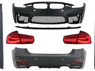 Complete Body Kit suitable for BMW F30 (2011-2019) with LED Taillights Dynamic Sequential Turning Light EVO II M3 CS Style Without Fog Lamps