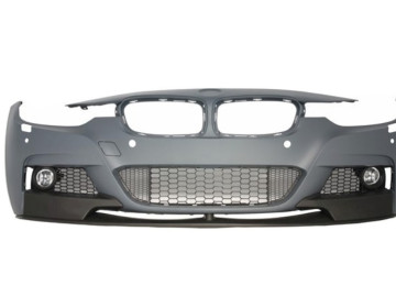 Complete Body Kit suitable for BMW F30 (2011+) M-Performance Design with Front Fenders and Central Grilles Piano Black