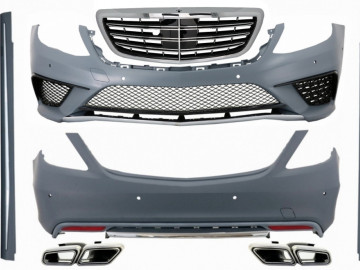 Complete Body Kit suitable for Mercedes S-Class W222 (2013-06.2017) S63 Design LWB