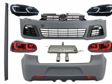 Complete Body Kit suitable for VW Golf VI 6 MK6 (2008-2013) R20 Design Exhaust System