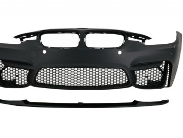 Complete Body Kit with Carbon Fiber Exhaust Muffler Tips suitable for BMW F30 (2011-2019) EVO II M3 CS Style Without Fog Lamps