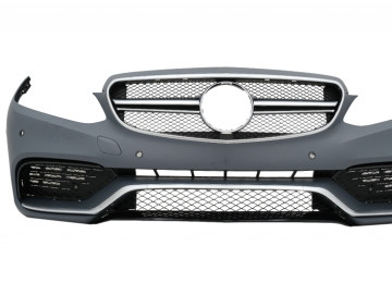 Complete Body Kit with Exhaust Tips and LED Xenon Headlights suitable for Mercedes E-Class W212 (2013-2016) E63 Design