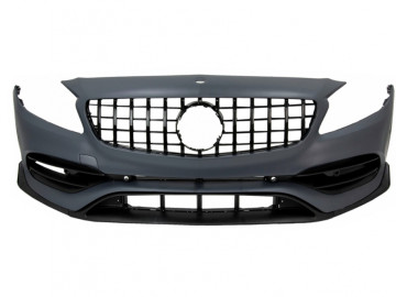 Complete Body Kit with Grille suitable for Mercedes A-Class W176 (2012-2018) Facelift A45 Design