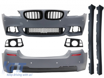 Complete Body Kit with Kidney Grilles suitable for BMW F10 5 Series (2014-2017) Facelift LCI M-Technik Design