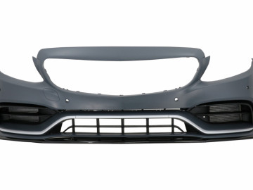 Complete Body Kit with Muffler Tips suitable for Mercedes C-Class W205 Sedan (2014-2020) C63s Edition 1 Design