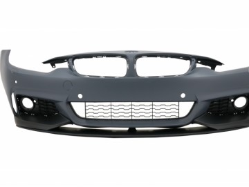 Complete Body Kit with Trunk Spoiler Piano Black suitable for BMW 4 Series F32 Coupe (2013-up) M-Performance Design