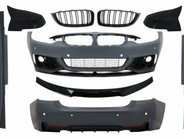 Complete Body Kit with Trunk Spoiler and Mirror Covers suitable for BMW 4 Series F32 Coupe (2013-03.2019) M Design