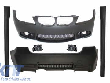 Complete Body Kit without PDC with Fog Lights suitable for BMW 3 Series E90 LCI Facelift 2008-2011 M3 Design