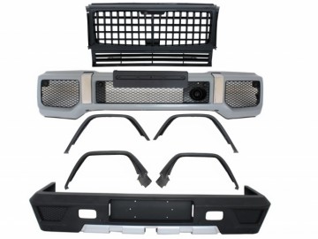 Complete Conversion Body Kit suitable for MERCEDES G-Class W463 (1989-2017) G63 G65 Design with Front Grille Panamericana Piano Black