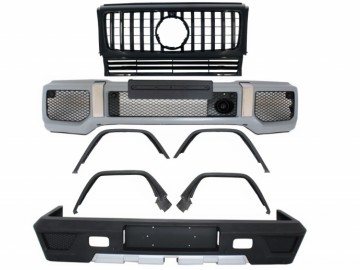 Complete Conversion Body Kit suitable for MERCEDES G-Class W463 (1989-2017) G63 G65 Design with Front Grille Panamericana All Black