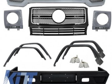 Complete Conversion Retrofit Body Kit + Exhaust Tips suitable for MERCEDES Benz W463 G-Class (1989-up) G63 G65 A-Design