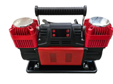 Compressor Digital de 12V Bicylindro 300 L / min com controle inteligente + mangueira e saco de 8m