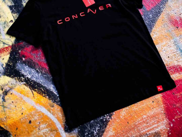 Concaver Men's T-Shirt Logo Black Size Xxl
