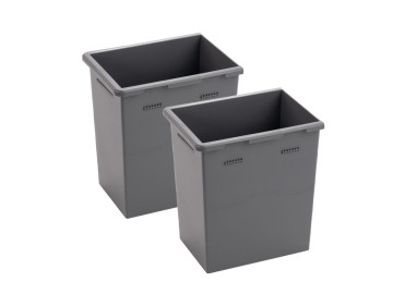 Conjunto de 2 cestos organizadores largos para sistemas de gavetas DECKED