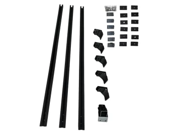 Conjunto de 3 racks Tenda de tejadilho Offroad Alumínio 130 (cm)
