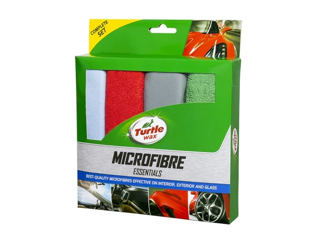 Conjunto de 4 Panos Microfibra Multiusos 40x30 cm Turtle Wax