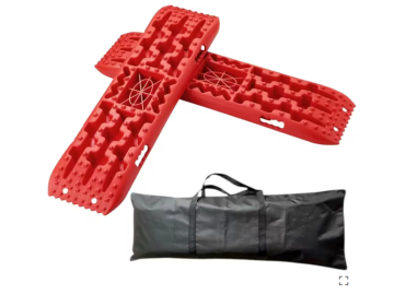 Conjunto de Pranchas de Resgate + Bolsa de Transporte + Base para Macaco Hi-Lift (Vermelhas)